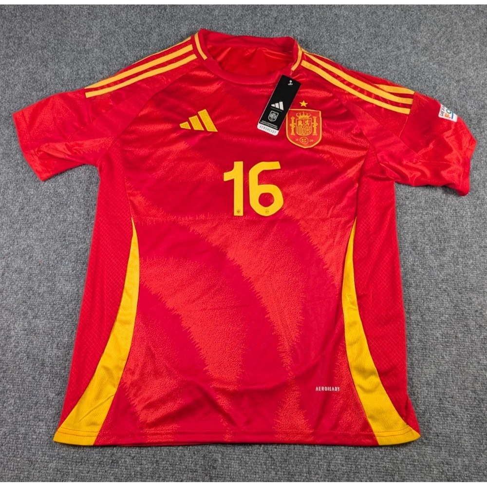 Spain National Football Team Rodrigo Adidas Kit Jersey Mens Medium Home 2024 NWT